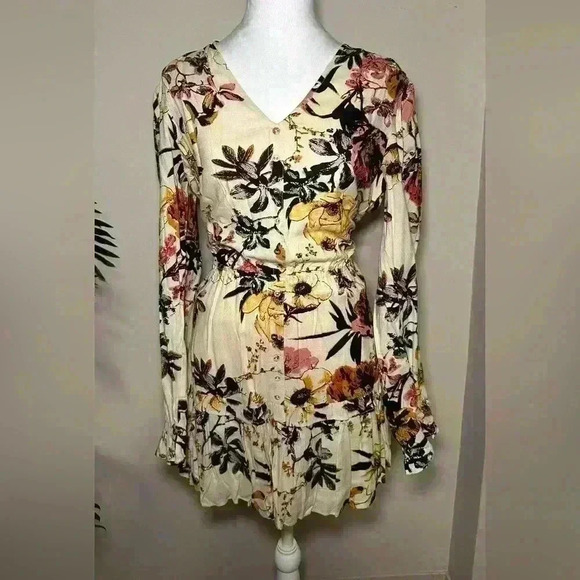 Walter Baker - Nevilla floral-print jacquard mini dress - Size L - Picture 3 of 11